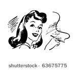 lady with cigarette holder  ...