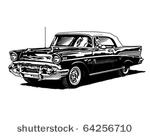 retro convertible   clipart...