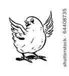 cute chick   retro clipart...