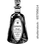 scotch whiskey bottle   retro...