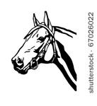 horsehead 2   retro clipart...