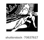 relax at the seashore   retro...