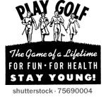 play golf 2   retro ad art...