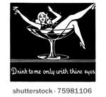 drink to me only with thine...