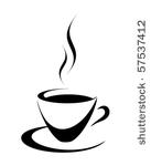 black and white coffee cup
