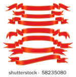 vector banner set  with a gold...