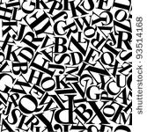 continuous letters pattern ...