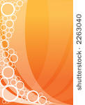 orange bubles background