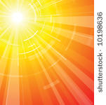 the hot summer sun