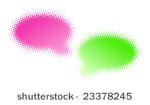 two halftone bubbles dialog