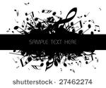 musical background with place...