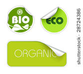 set of labels for organic ...