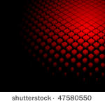 3d abstract dynamic red...