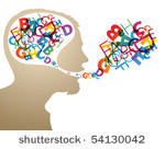 abstract speaker silhouette