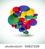 big speech bubble made from...