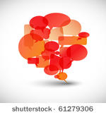 big speech bubble made from...
