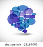 big  blue speech bubble made...