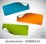 set of blank rectangle labels...
