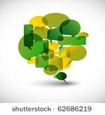 big green speech bubble made...