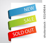 set of paper tags for new  sold ...