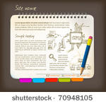 horizontal web site template  ...