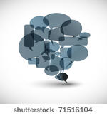 big gray speech bubble made...