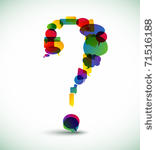 question mark made from...