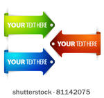 set of long horizontal colorful ...