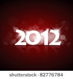 vector new year card 2012 with...