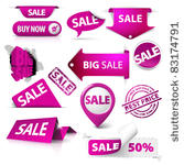 collection of vector purple...