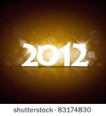 vector new year card 2012 with...