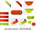 red and green vector elements...