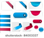 blue and purple vector elements ...