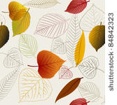 autumn vector leafs texture  ...
