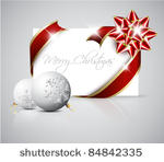 vector christmas card   red...