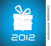 simple vector christmas gift...