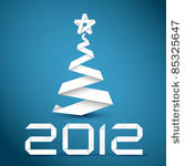 simple vector christmas tree...