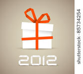 simple vector christmas gift...