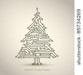 vector christmas tree from...
