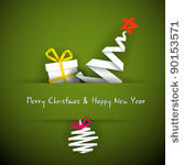 simple vector red christmas...
