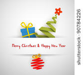 simple vector white christmas...