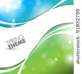 vector spring abstract...