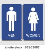 restroom signs illustration