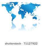 vector blue map of the world...
