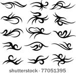 abstract scroll pattern