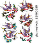 swallow tattoo design