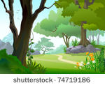   tropical  rain forest trees...