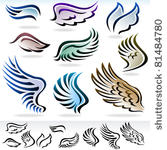 amazing vector wings set