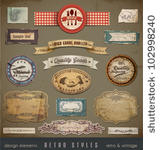 vintage and retro design...