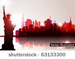 new york skyline. vector